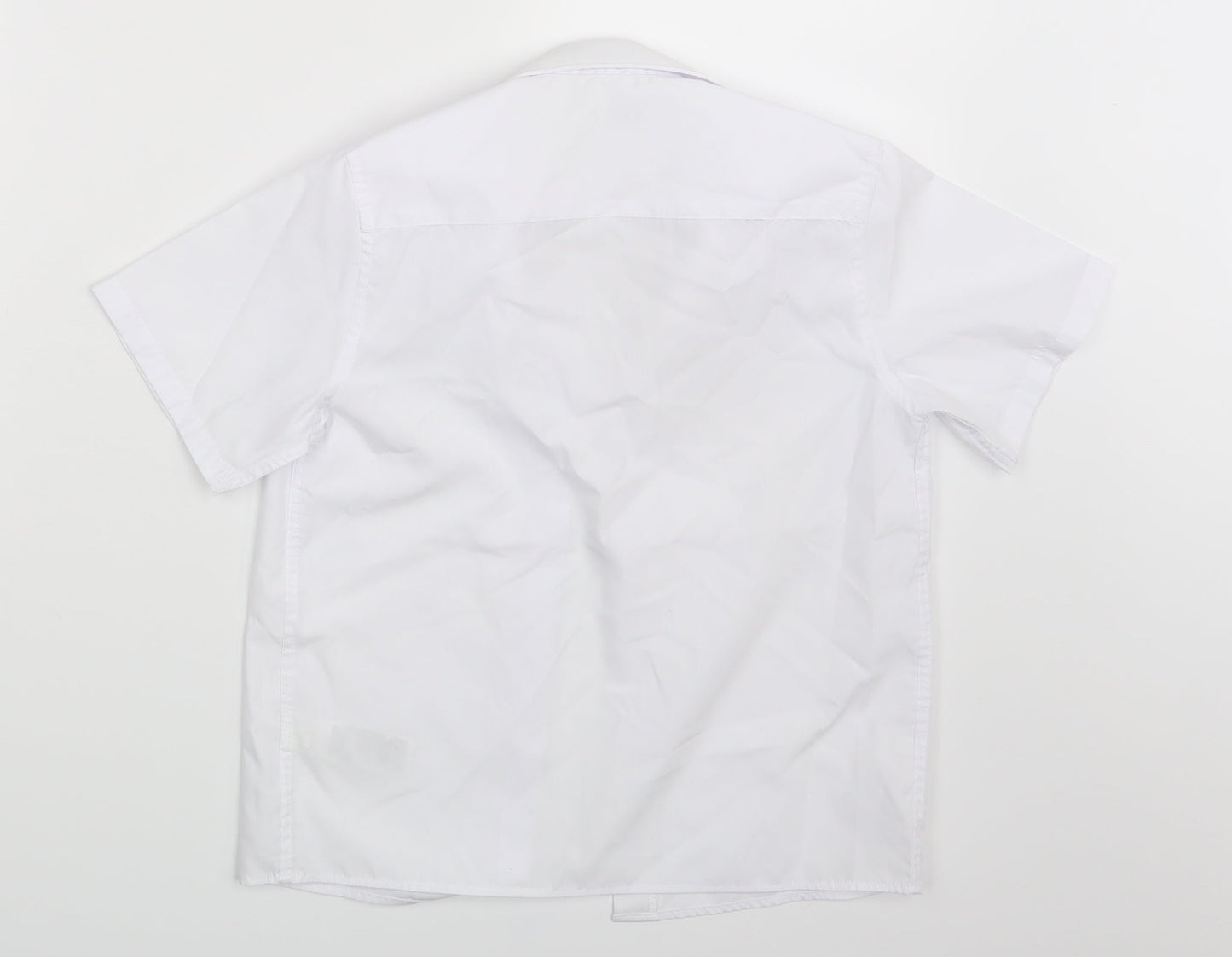 M&S Boys White   Basic Button-Up Size 7-8 Years
