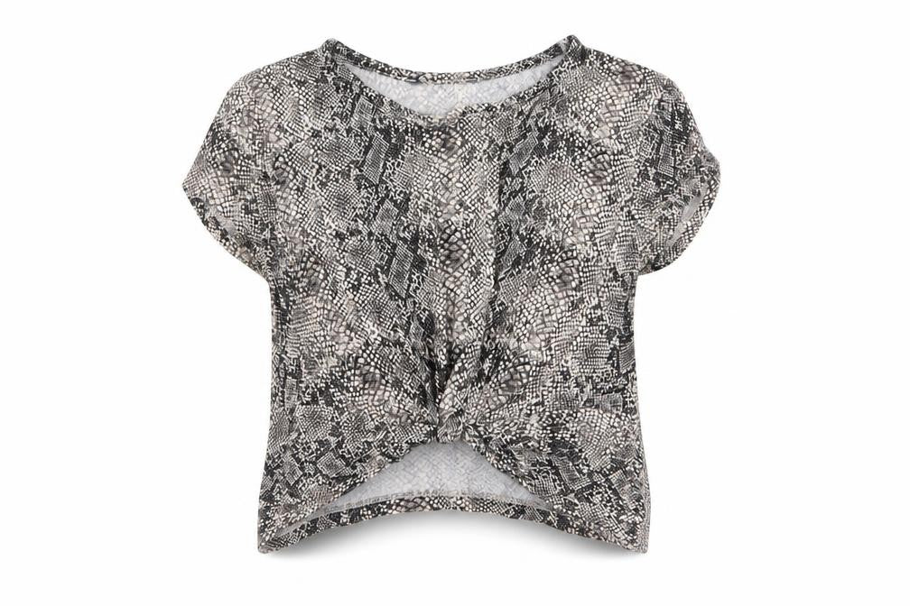 Primark Womens Multicoloured Geometric  Basic T-Shirt Size 6