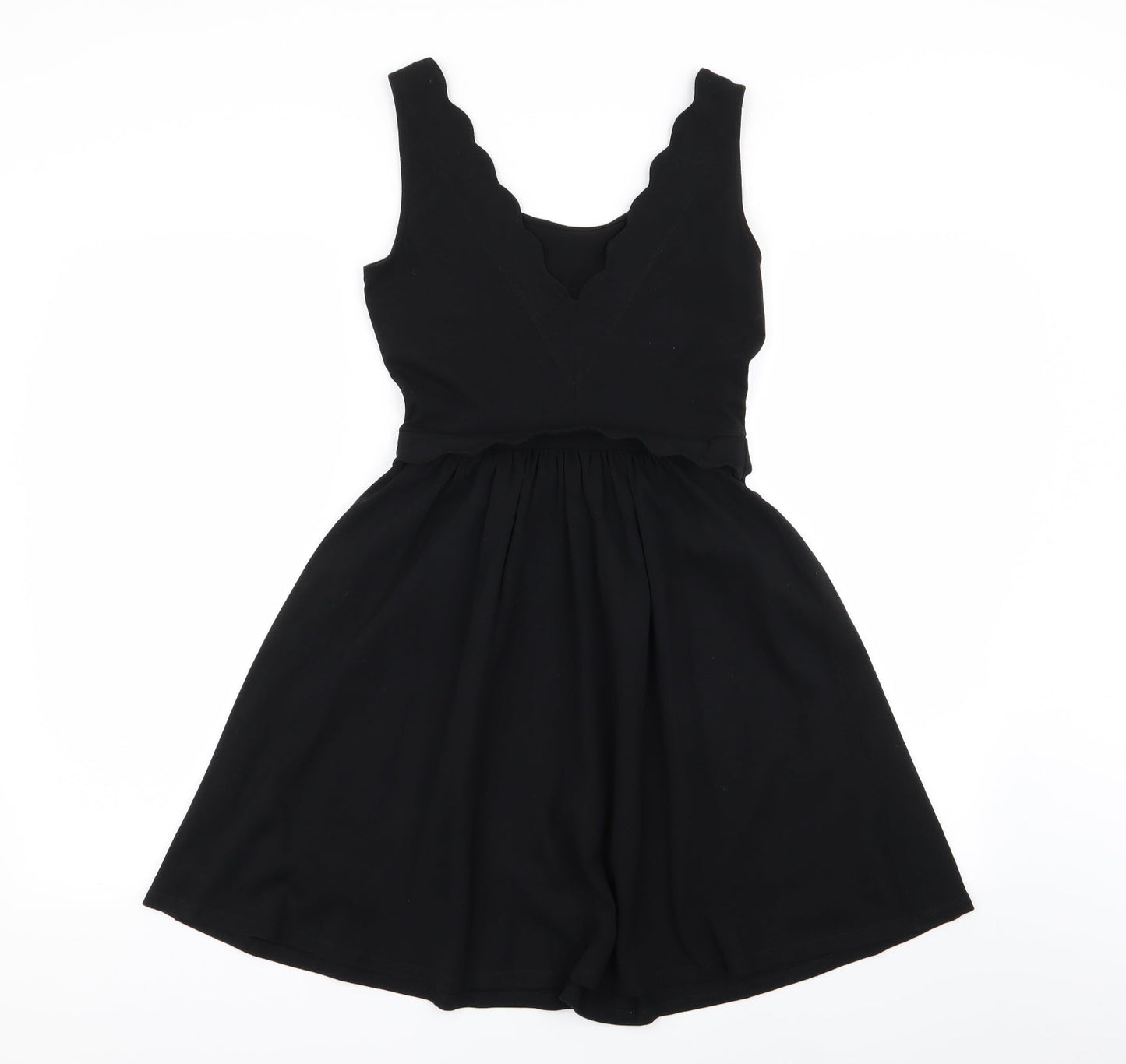 Warehouse Womens Black   Fit & Flare  Size 8