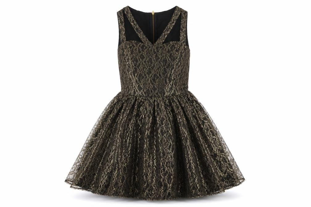 Asda George Womens Multicoloured Geometric  Fit & Flare  Size 8
