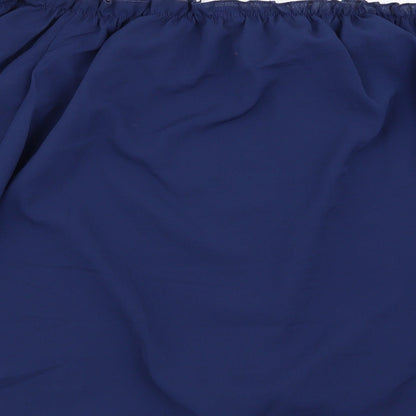 chicme Womens Blue   Basic Blouse Size L