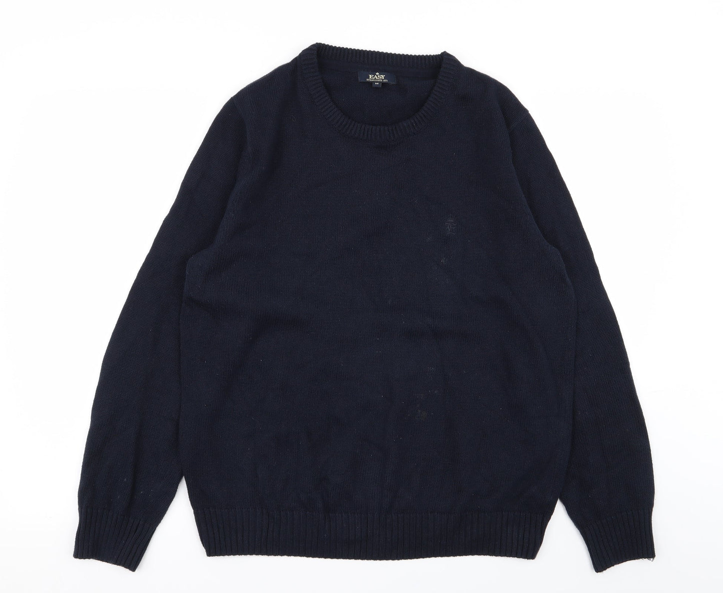 Easy Mens Blue   Pullover Jumper Size M