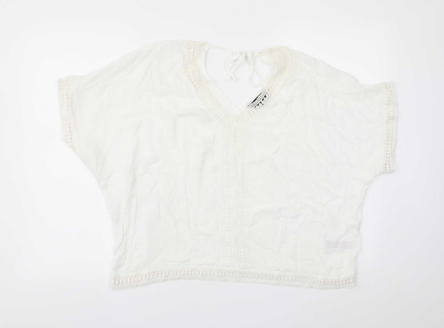 New Look Womens White   Basic T-Shirt Size 12