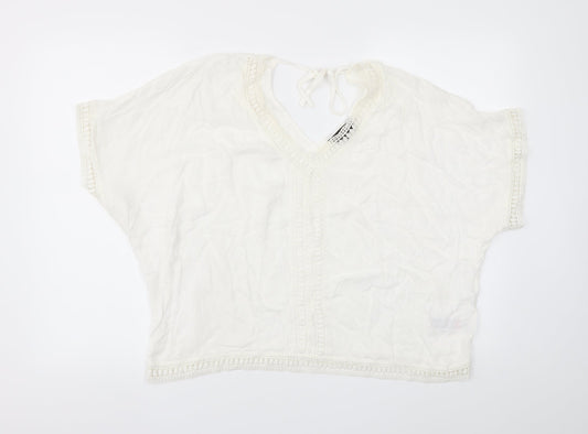 New Look Womens White   Basic T-Shirt Size 12