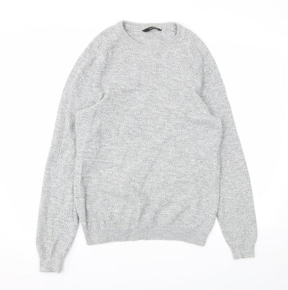 George Mens Grey   Pullover Sweatshirt Size S