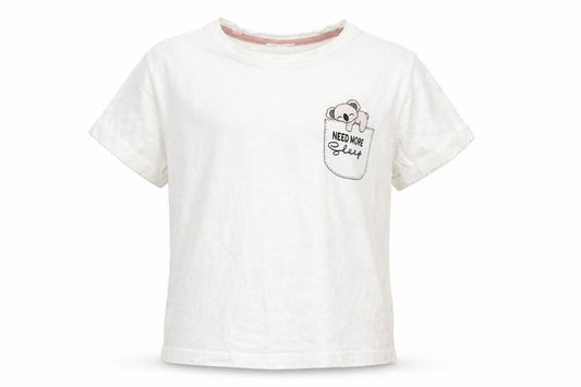 New Look Girls White   Basic T-Shirt Size S