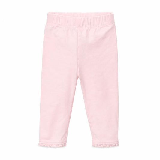 Front view of George girls’ pink capri leggings, size 3-6, months