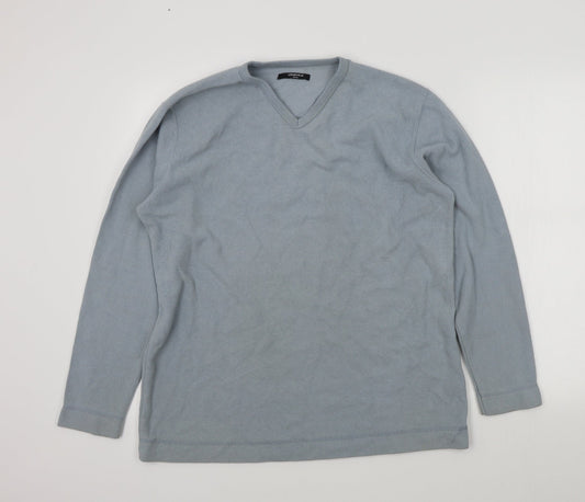 st bernards Mens Blue   Henley Jumper Size S