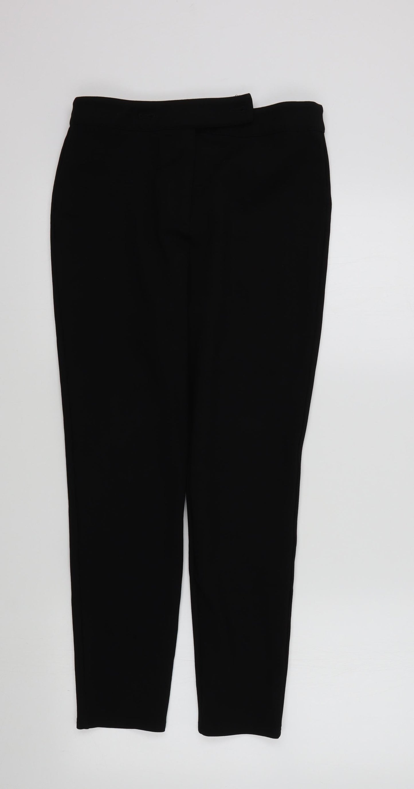 Papaya Womens Black   Trousers  Size 10 L25 in
