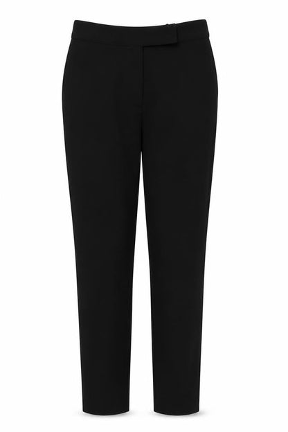 Front view of Papaya women’s black trousers, size UK 10, 25-inch leg
