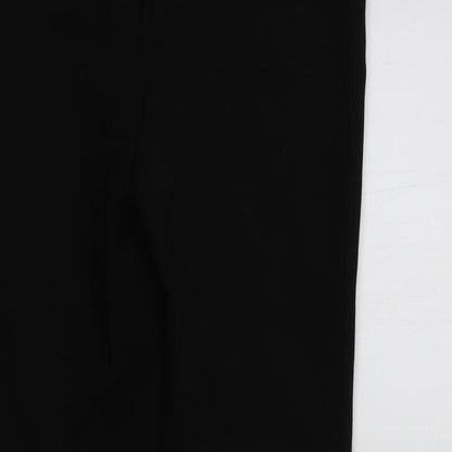 Brand and care label for Papaya women’s black trousers, size UK 10, 25-inch leg
