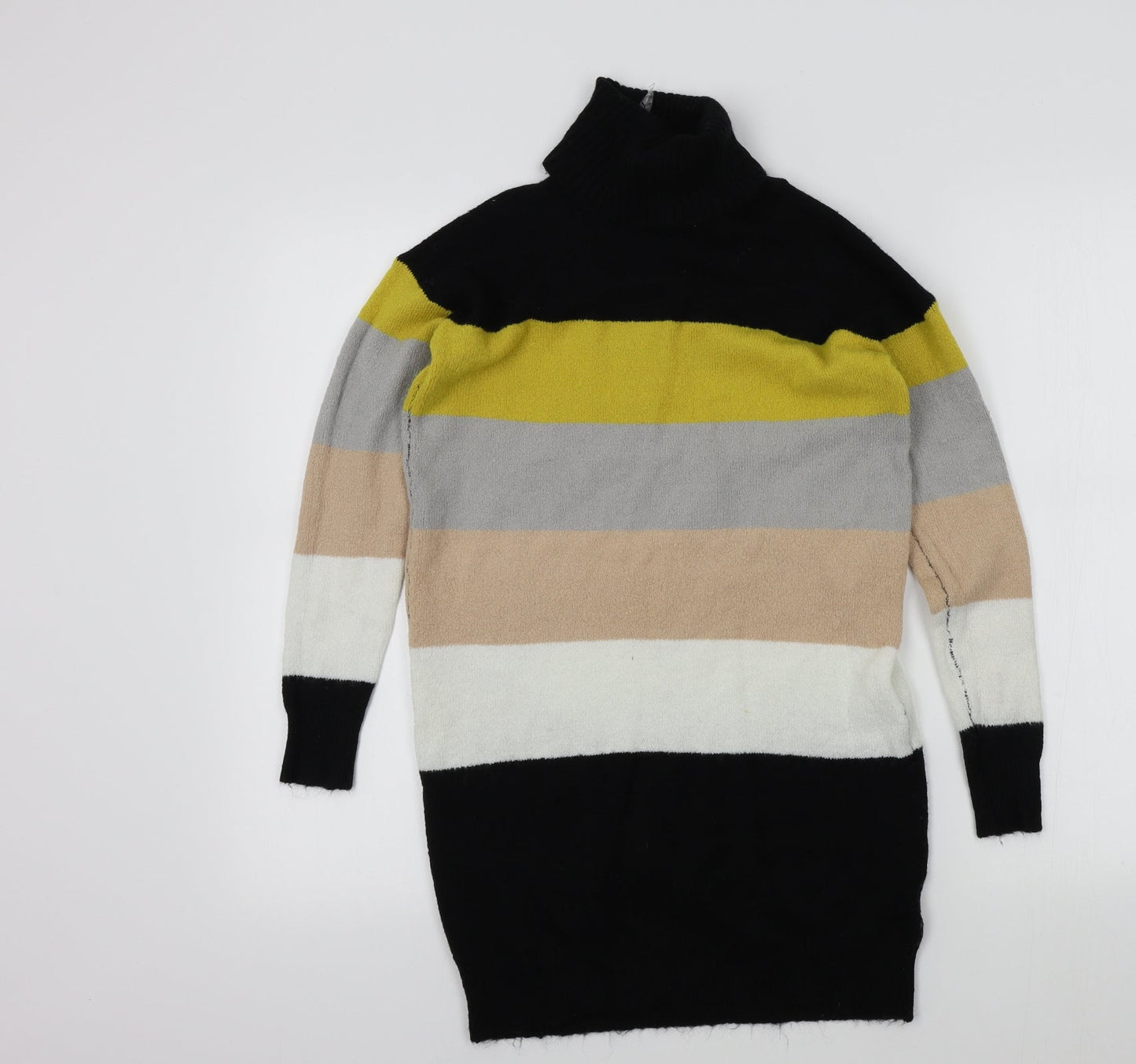 Select Womens Black Striped  Pullover Jumper Size 8