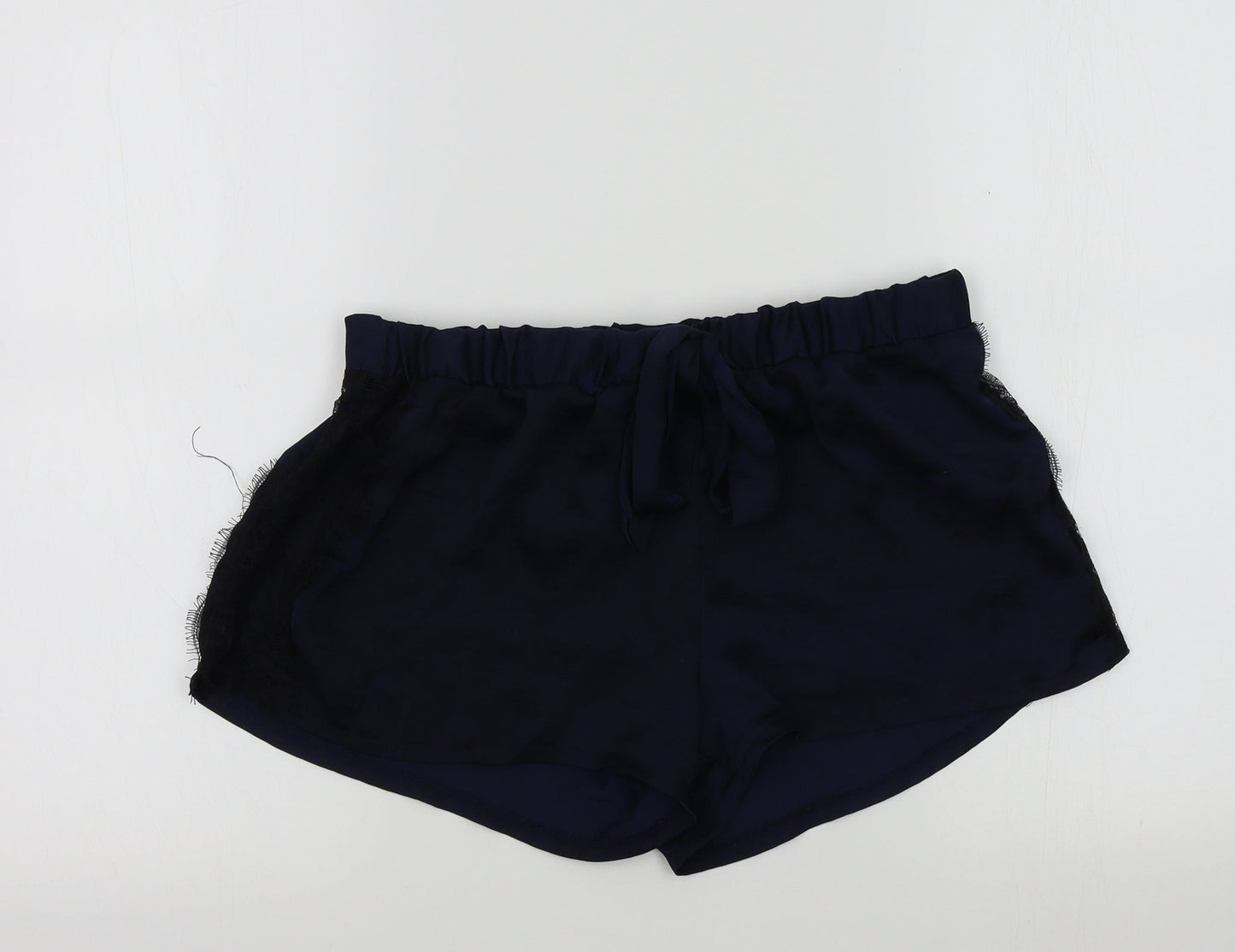 love to lounge Womens Blue Solid  Kimono Pyjama Pants Size M