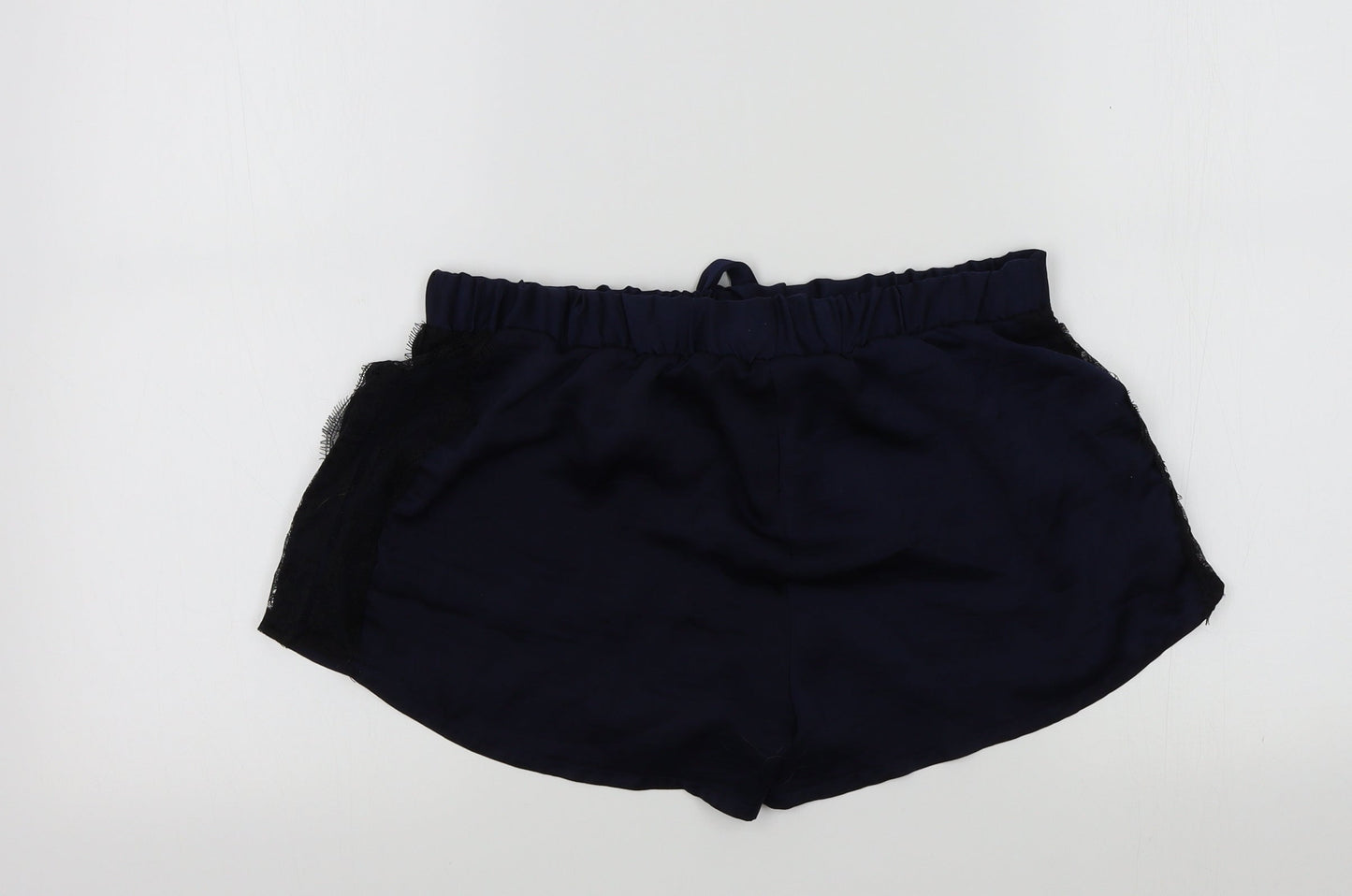 love to lounge Womens Blue Solid  Kimono Pyjama Pants Size M