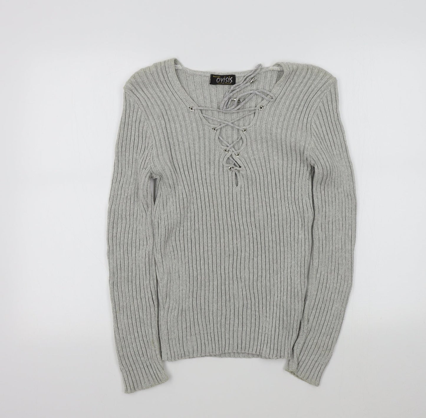 oyisis Womens Grey   Pullover Jumper Size M