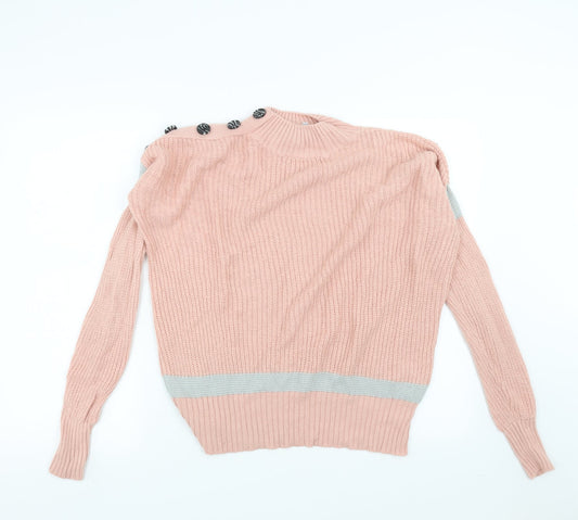 PEP&CO Womens Pink  Knit Pullover Jumper Size 10