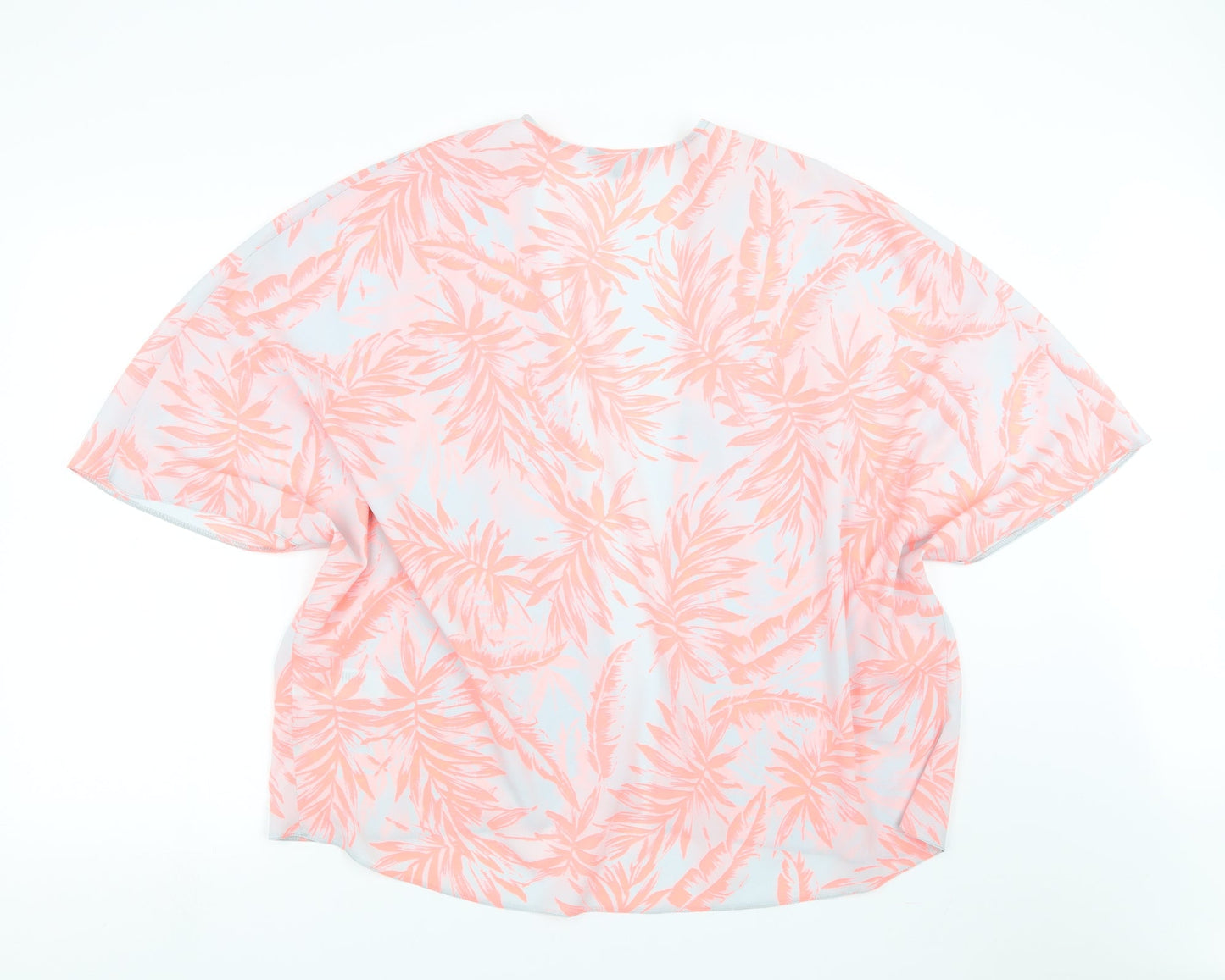 New Look Womens Green Floral  Cardigan Jumper Size 14  - leaf pattern