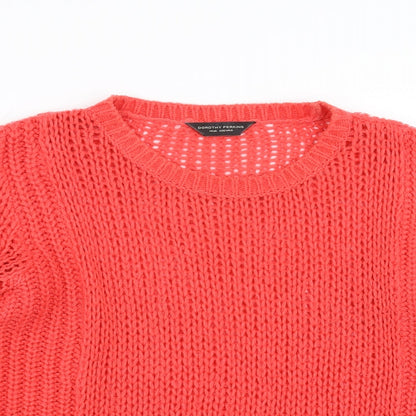 Dorothy Perkins Womens Red  Knit Pullover Jumper Size 14