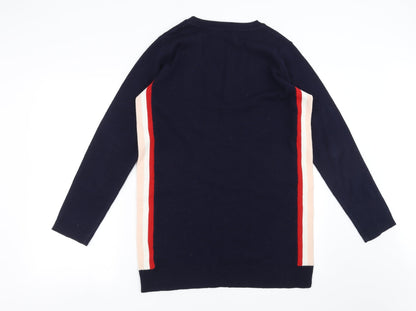 Next Womens Black  Knit Pullover Jumper Size 10