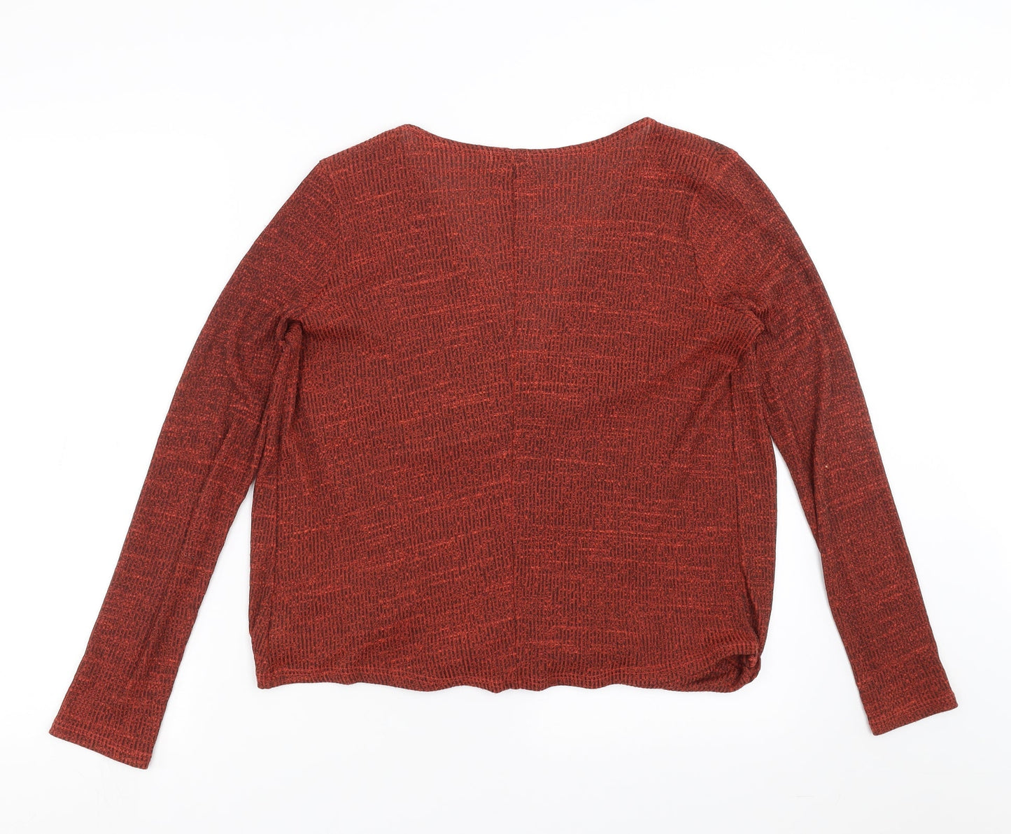 River Island Womens Orange  Knit Pullover Jumper Size 10