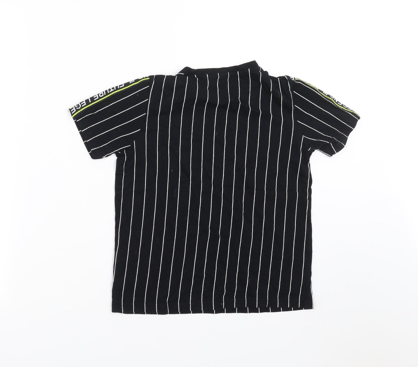 Studio Boys Black Striped  Basic T-Shirt Size 8-9 Years  - Future Legend
