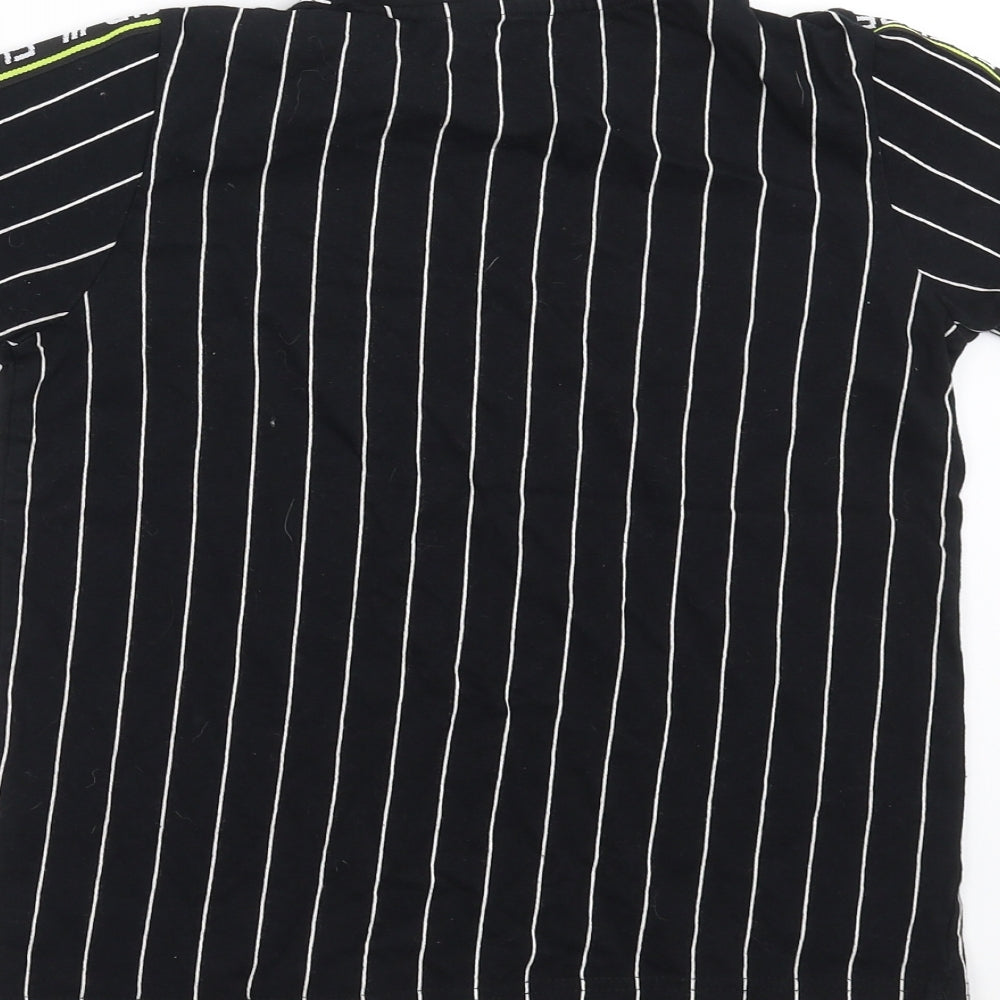 Studio Boys Black Striped  Basic T-Shirt Size 8-9 Years  - Future Legend