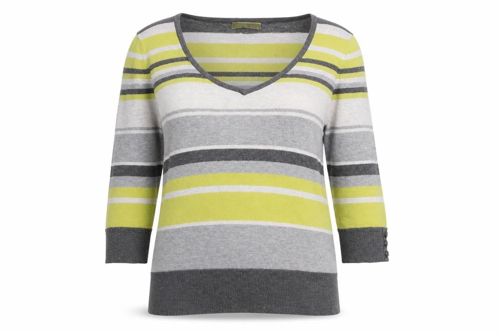 TU Womens Multicoloured Striped Knit Pullover Jumper Size 12