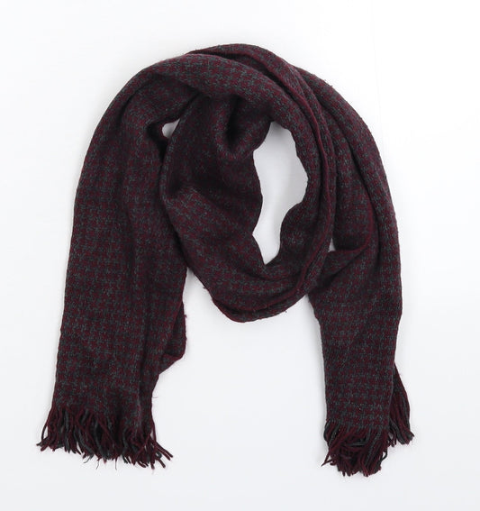 Preworn Mens Bronze Geometric Knit Scarf  One Size