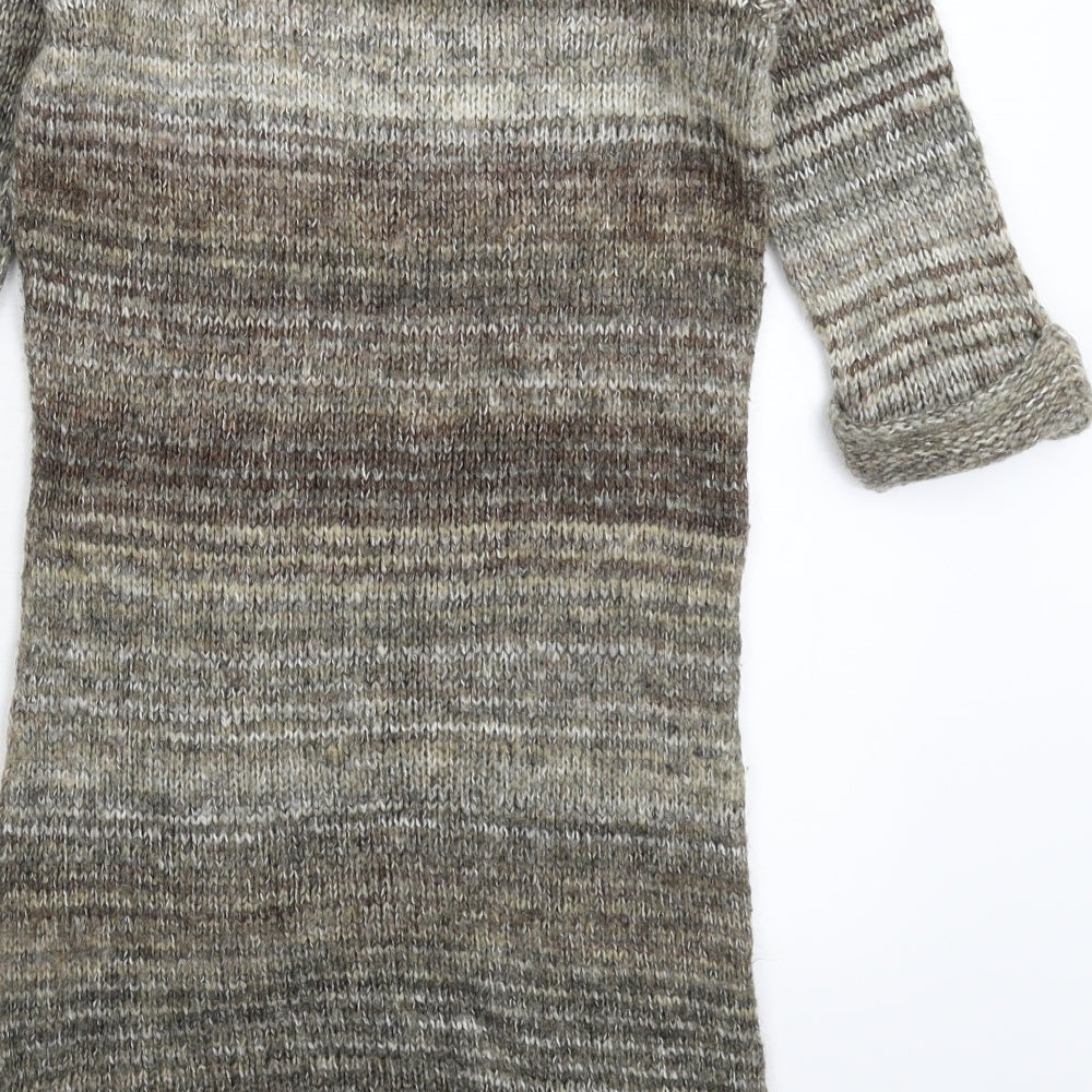 F&F Womens Grey  Knit Pullover Jumper Size 8