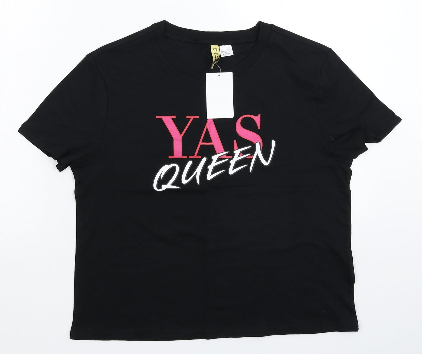 Divided Womens Black   Cropped T-Shirt Size M