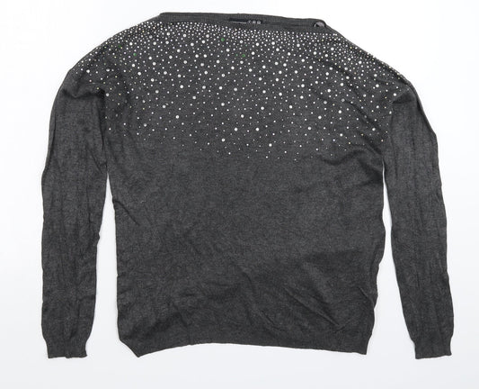 Atmosphere Womens Grey  Knit Pullover Jumper Size 8