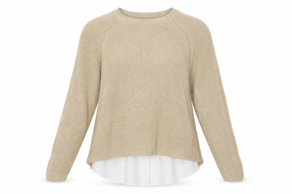 Marks & Spencer Womens Beige  Knit Pullover Jumper Size 12