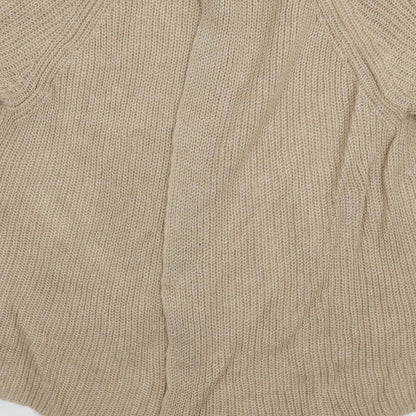 Marks & Spencer Womens Beige  Knit Pullover Jumper Size 12