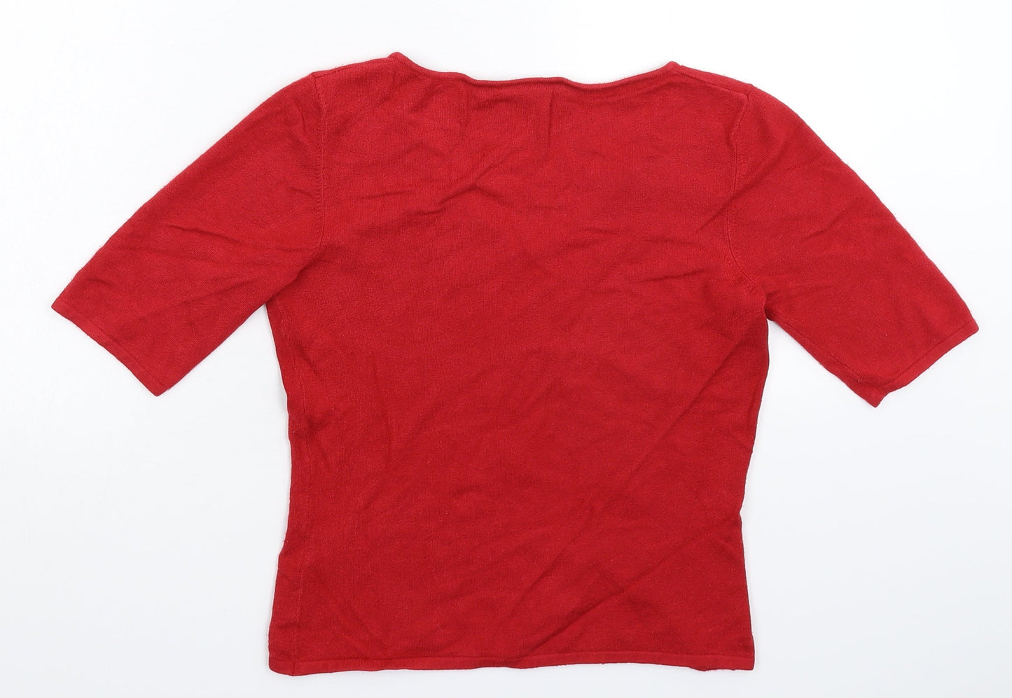 Principles Womens Red  Knit Pullover Jumper Size 12