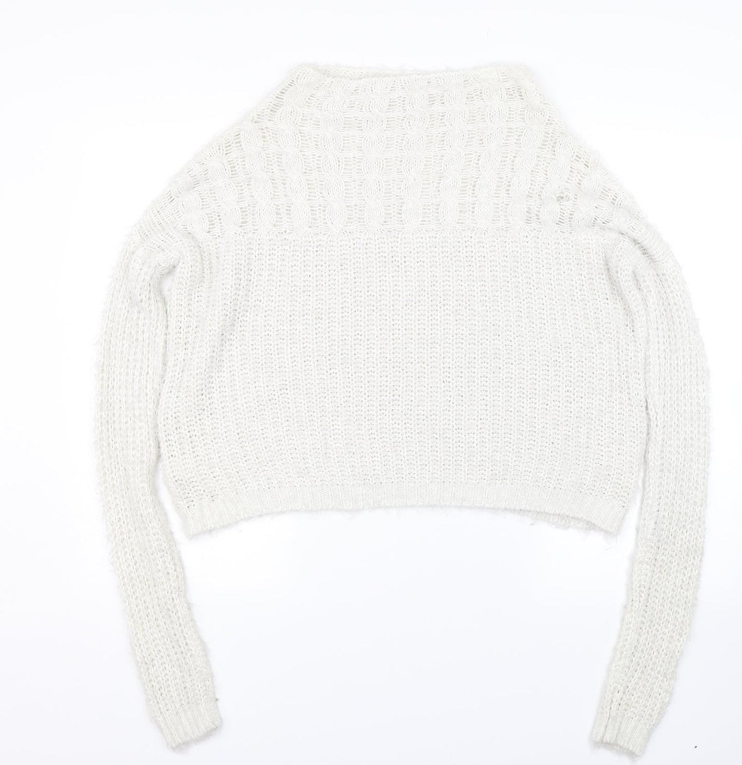 NEXT Womens White  Knit Pullover Jumper Size 8