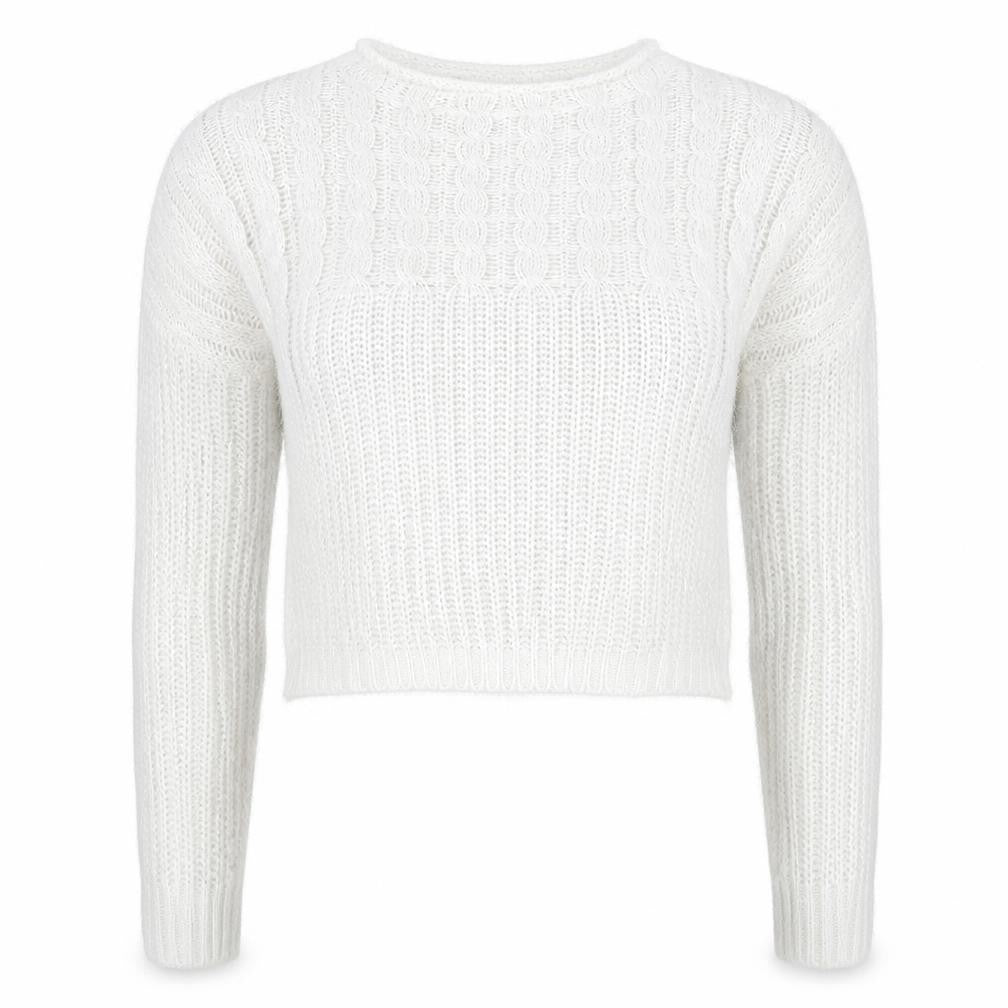NEXT Womens White  Knit Pullover Jumper Size 8