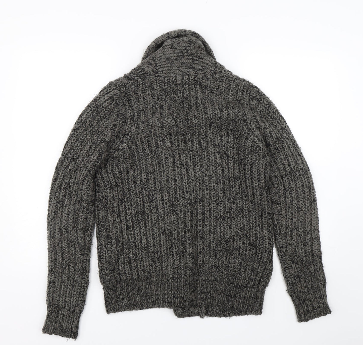 New Look Womens Grey  Knit Cardigan Jumper Size 8