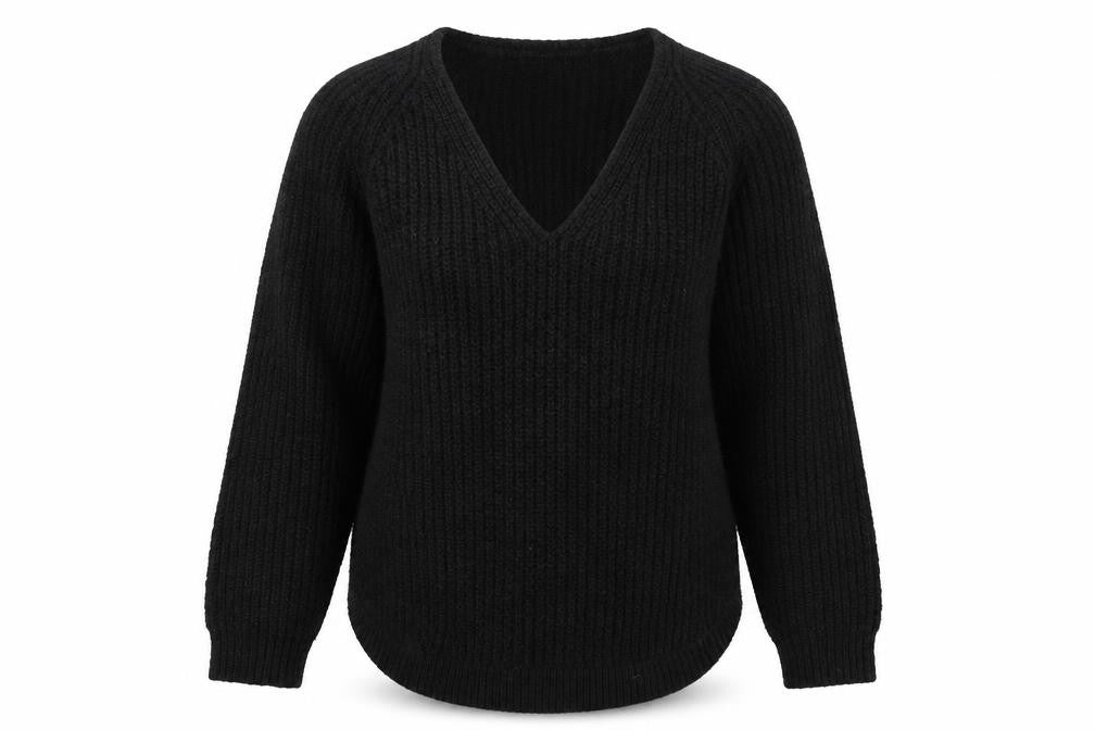 H&M Womens Black  Knit Pullover Jumper Size S