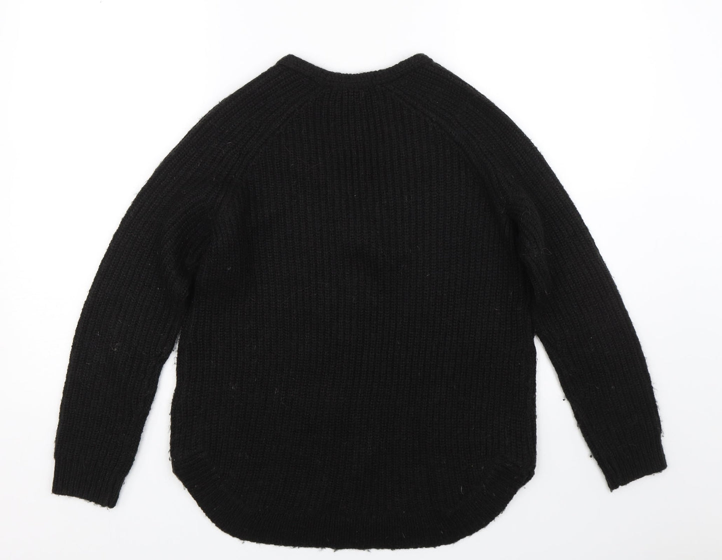 H&M Womens Black  Knit Pullover Jumper Size S
