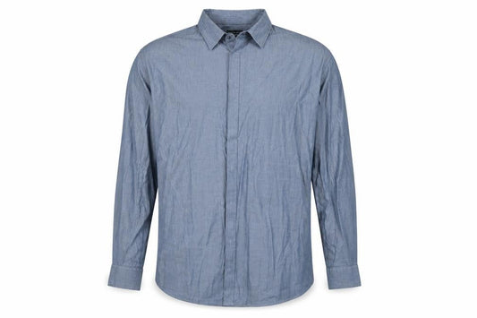 Taylor & Wright Mens Black Herringbone   Dress Shirt Size L