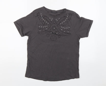 Preworn Womens Grey   Basic T-Shirt Size S