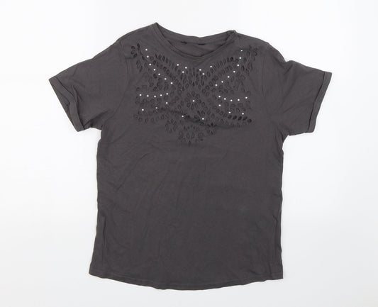 Preworn Womens Grey   Basic T-Shirt Size S