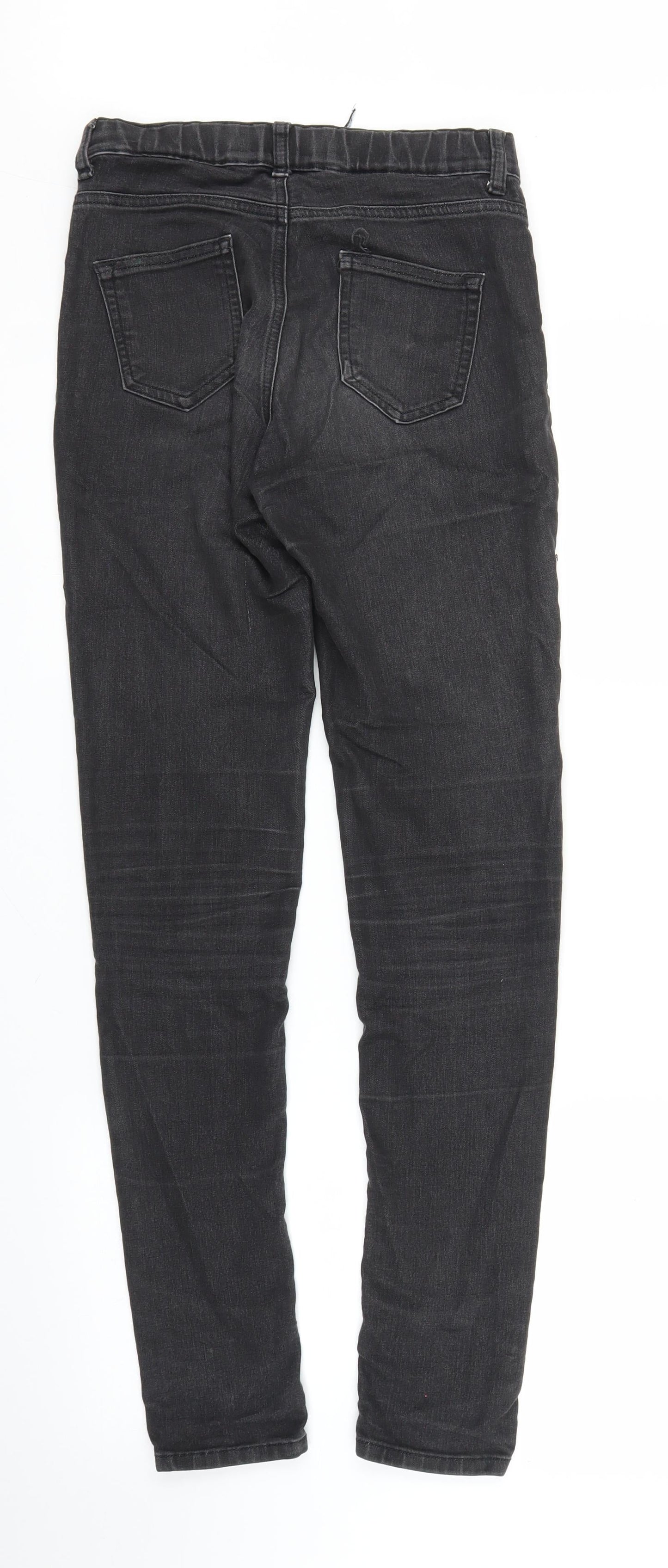 M&S Womens Black  Denim Skinny Jeans Size 6 L27 in