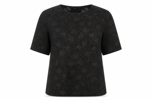 Classics  Womens Black   Basic T-Shirt Size 12