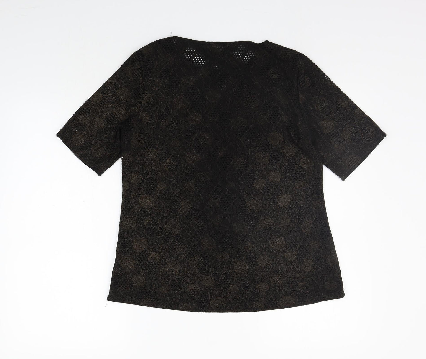 Classic  Womens Black   Basic T-Shirt Size 12