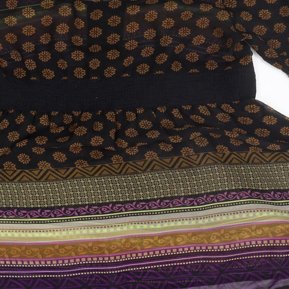 NEXT Womens Beige Geometric  A-Line  Size 12