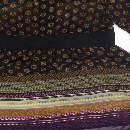 Next Womens Beige Geometric  A-Line  Size 12