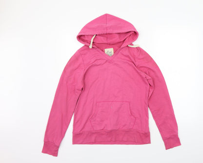 Additional front view of eVIE women’s pink jumper, size UK 12, - washable mark