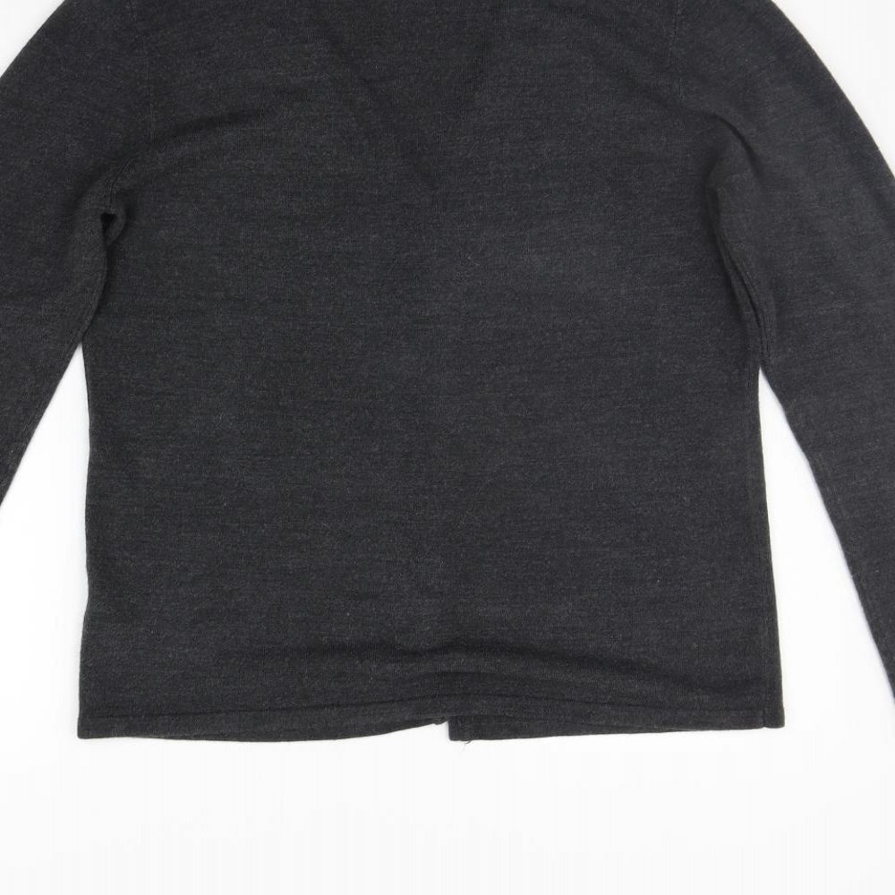 BHS Womens Grey   Cardigan Jumper Size 14
