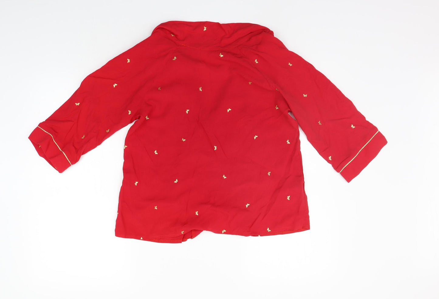 Grace & Mila Womens Red    Button-Up Size S